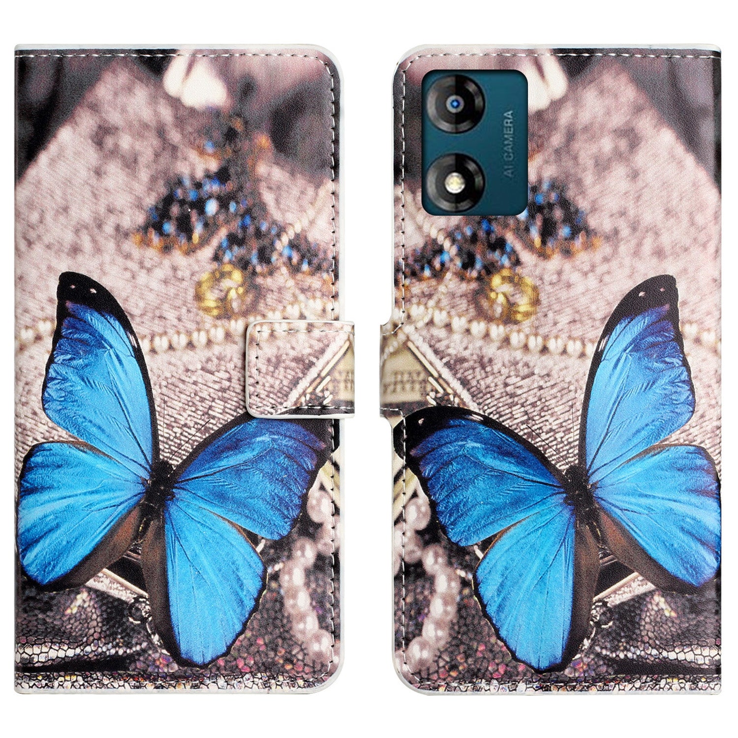 Leather Stand Phone Case For Motorola Moto E13 4G Pattern Printing Magnetic Wallet Cover Leather Stand Phone Case For Motorola Moto E13 4G Pattern Printing Magnetic Wallet Cover